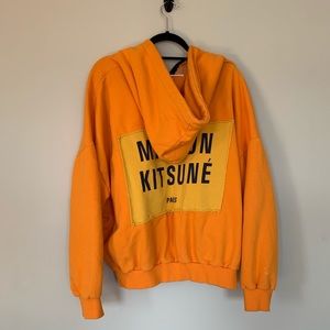 Neon Orange Oversized Sweatshirt